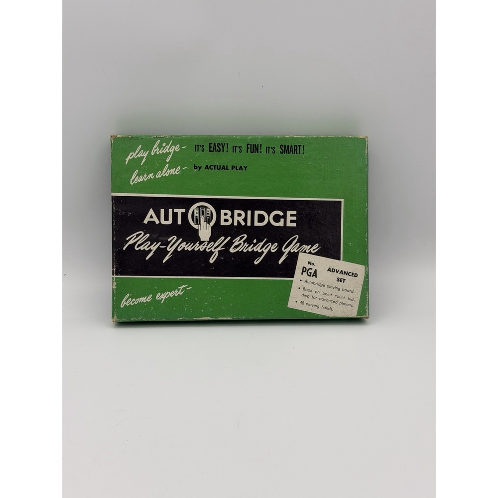 Vintage 1959 Auto Bridge Autobridge Play-Yourself Advanced Set 100% COMPLETE